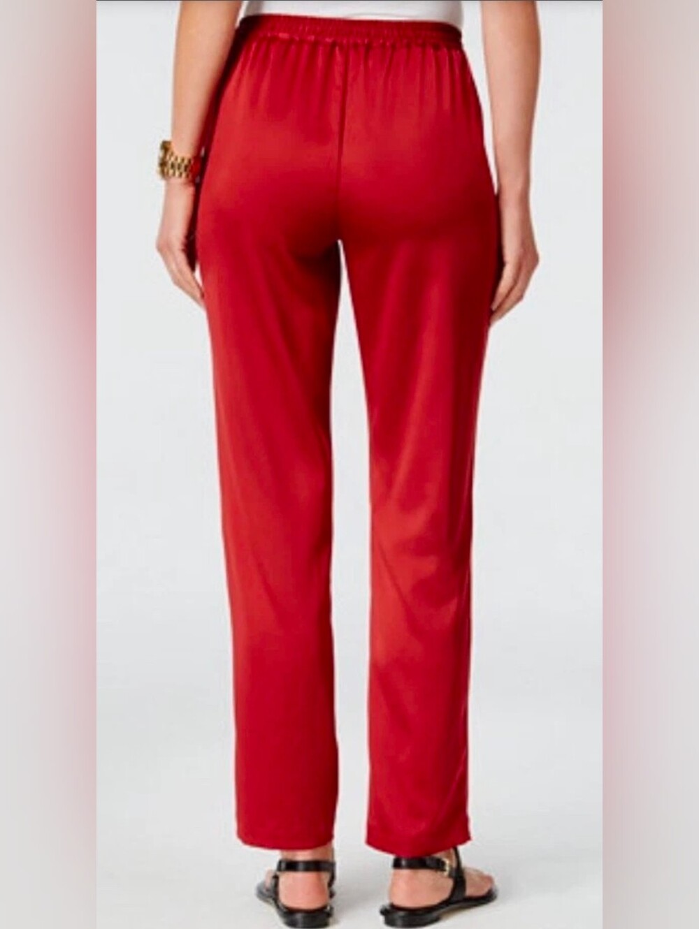 Michael Kors Red Elastic Waist Pajama Pants Sz XS